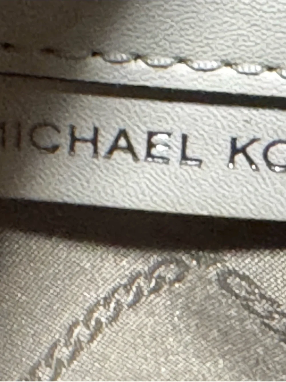 Michael Kors  off white  Leather Satchel with Top Handles